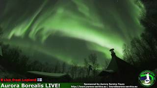 Aurora Borealis in Lapland Finland Live Stream Highlights 7112018 [upl. by Juan]