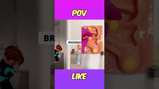 MI PEQUEÑA HERMANA LOCA EN ROBLOXPARTE 4😲😳 shorts roblox adoptme robloxshorts [upl. by Perl]