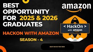 HackOn with Amazon  Season 4 → Hackathon Amazon Coding Challenge amazon learnwithanu31 [upl. by Amabil]