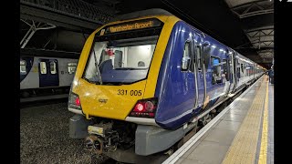 Onboard Northern Class 331005 PrestonBuckshaw Parkway [upl. by Alleynad]