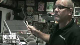 Roland SPDS demo by Texas Tim Root at Memphis Drum Shop [upl. by Alhak]