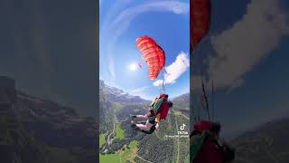 Parashoot flying shortvideos fearing blue sky jumping [upl. by Gilberte]