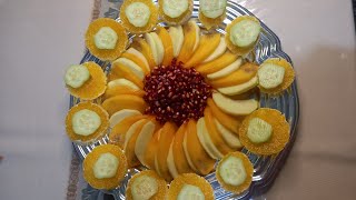 SLICING and DECORATING FRUITS apple orange Banana shortvideo viralvideo [upl. by Benge]