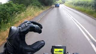 2024 Husqvarna Vitpilen 125 on Route to Work GoPro 7 Black Purple Panda Microphone [upl. by Yssak41]