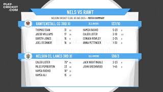 Nelson CC Lancs 3rd XI v Rawtenstall CC 3rd XI [upl. by Arica]