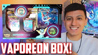 IS IT WORTH IT Vaporeon VMAX PREMIUM Collection Box Opening [upl. by Pablo]