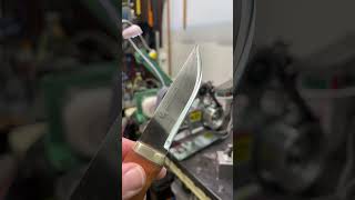 Sharpening a Brusletto knife from Norway on the Toolcker very similar to my favorites the Morakniv [upl. by Arikehs]