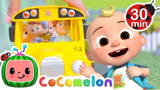 Wheels On The Bus Go Round and Round  CoComelon Nursery Rhymes amp Kids Songs  CoComelon Toy Play [upl. by Weathers]