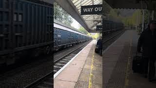 Class 66 Passes Hebden Bridge Station 4K [upl. by Welcher]