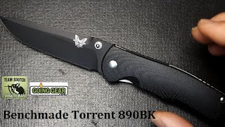 Benchmade Torrent 890BK Assisted Opening EDC Knife [upl. by Skoorb995]