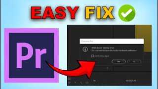 How to Fix MME Device Internal Error in Adobe Premiere Pro [upl. by Schnabel]