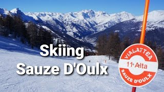 Skiing Sauze DOulx [upl. by Aznecniv]