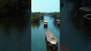 Traditional houseboat cruising in Alappuzha Keralakerala keralatourismgodsowncountryalappuzha [upl. by Amling]