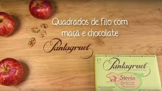 Receita Pantagruel  Receita de Quadrados de Filo com Maçã e Chocolate [upl. by Luciano]