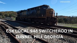 Switching Tracks in Georgia  CSX LOCAL 948 [upl. by Itirahc296]