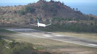 Landing Labuan Bajo  Garuda Indonesia Batik Air dan Air Asia di Bandara Komodo Flores NTT [upl. by Nylehtak73]