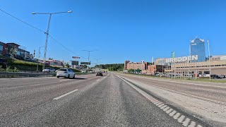 Stockholm City To Upplands Väsby  E4 Highway  4k [upl. by Ayotac]