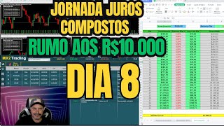 Jornada Deriv juros Compostos dia 8  Com o indicador mt5 Miner pro v3 [upl. by Ykcim]