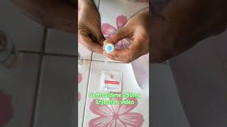 Arms injection video Im Ceftrazidime Maxbac 250mg injection push Injection by cannula 69 24 P03 [upl. by Tarsus307]