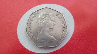 IF YOU HAVE THIS 50 NEW PENCE 1969 BRITISH RARE PENCE COIN VALUE [upl. by Pan]