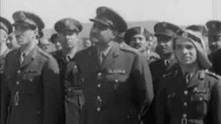 مصر تستقبل جلالة الملك حسين الاول ملك الاردن 1955 [upl. by Vachil]