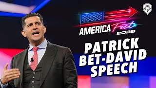 Patrick BetDavid Turning Point USA AmericaFest Speech 2023 [upl. by Pen]