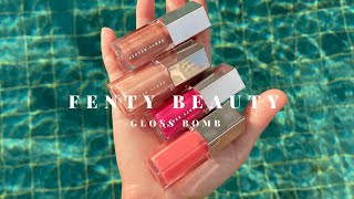 THE BEST LIP GLOSS  Fenty Beauty Glossy Posse Swatches  HoloDaze Edition  Cheryl Rocha [upl. by Rutherford89]