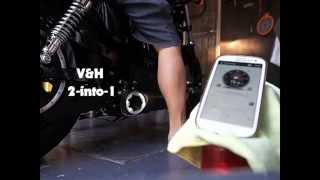 Vance amp Hines Competition Series 2into1 VS Stock Exhaust Sportster 48 Harley Davidson [upl. by Ainwat114]