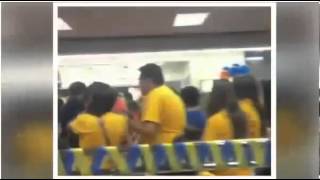 Rival Teams Food Fight At Whataburger San Antonio Brandeis and OConnor Football Food Fight [upl. by Aicatsana329]