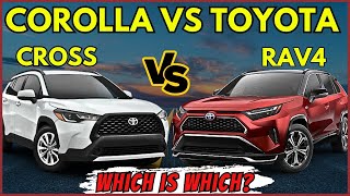 2024 Toyota RAV4 Vs 2024 Toyota Corolla Cross These 6 DIFFERENCES Will SHOCK You [upl. by Artkele]