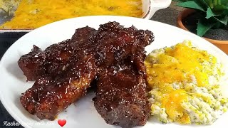 BEST COUNTRY STYLE BBQ PORK RIBS You Will Ever Have  Oven Easy❤ [upl. by Kalam648]