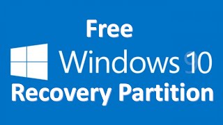 Create A Windows 10 Bootable Recovery Partition [upl. by Krilov]