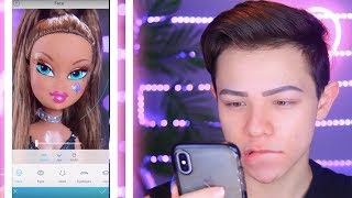 FACETUNE EDITING A BRATZ DOLL INTO ARIANA GRANDE [upl. by Annael]