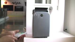 Hisense Portable Air Conditioner  How to use 2018 Model [upl. by Aikemahs]