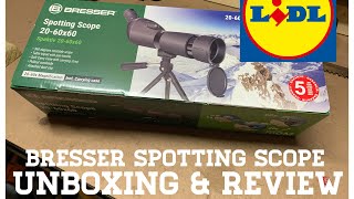 LIDL SPOTTING SCOPE  BRESSER  Unboxing amp Review [upl. by Stormie]