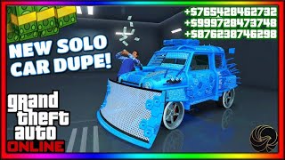 BRAND NEW SOLO CAR DUPLICATION IN GTA 5 ONLINE EASY MONEY [upl. by Pompea]