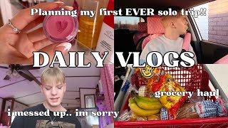 daily vlogs ♡ Planning my first solo trip food hauls BIG life changes [upl. by Yrogiarc]