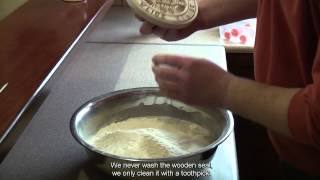 Prosphora making Byzantine style Eucharistic Bread Communion Bread [upl. by Rehtae]