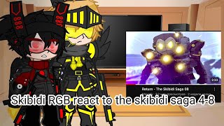 Skibidi RGB react to The skibidi saga 48skibiditoilet gacha [upl. by Lovmilla]