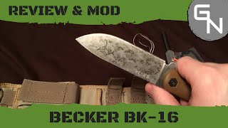 KABAR Becker BK 16 Review and Modifications [upl. by Ezarra]