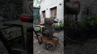 Wolseley WD2 A stationary engine 225 HP Nov 2024 19Argentina vintage machine engine [upl. by Cobbie]