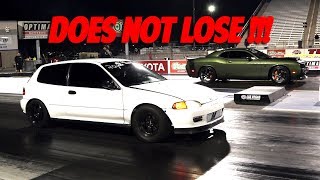 Honda Civic DESTROYS Everyone At The Track [upl. by Liebman]