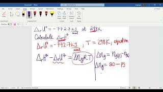 Calculate the Change in ENTHALPY of Reaction when Change in Internal Energy is given  PHYSICAL CHEM [upl. by Elcarim215]