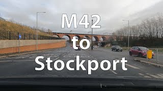 4K Driving from the M42 to Stockport UK [upl. by Alegna]