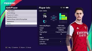 Fabio viera face e football pes 2021 arsenal [upl. by Keel]