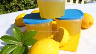 Concentré de jus de citron maison مركز الليمون وصفات رمضانيةLemon concentrate juice recipe [upl. by Stavros]