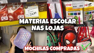 MATERIAL ESCOLAR 2024  ACHADOS NAS LOJAS COM VALORES  MOCHILA DAS CRIANÃ‡AS [upl. by Dougald]