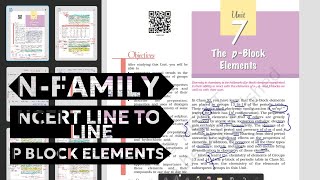 NCERT line by line series📚✨  P BLOCK Elements 📚 🧠 one shot  Nfamily  class 12 chemistry  by SS [upl. by Nirmak]