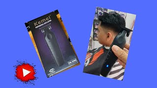 UNBOXING KEMEI Km2299 DetailerTrimmer Zero mm Gap Blade All Black kemei capcutunboxing [upl. by Lewiss]