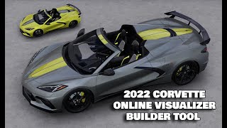 2022 CORVETTE VISUALIZER GOES UP  SNEAK PEEK AT C8R RACE SPECIAL EDITIONS [upl. by Enylrac]